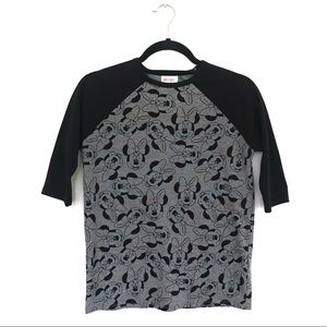 LuLaRoe 3/4 Length Sleeve Minnie Mouse Top